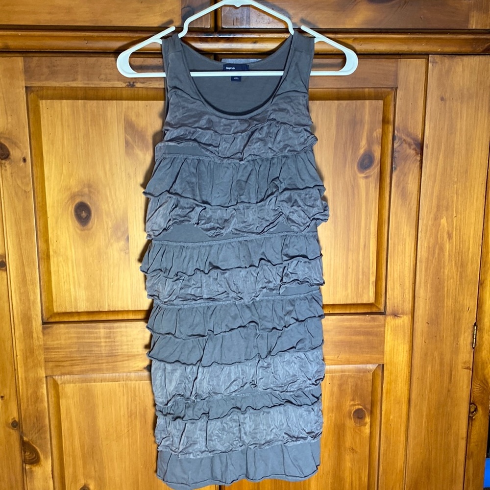 Gap Kids Gray Ruffle Sundress